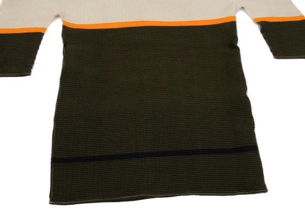 ISSEY MIYAKE me Color Switching Stretch Pleated High Neck T-shirt K-162679_007