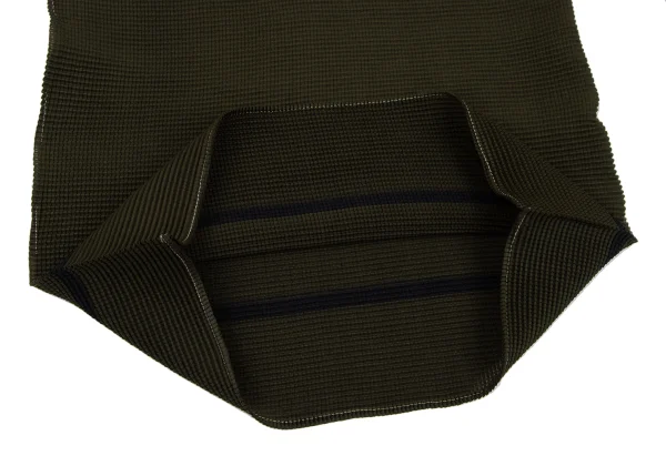 ISSEY MIYAKE me Color Switching Stretch Pleated High Neck T-shirt K-162679_008