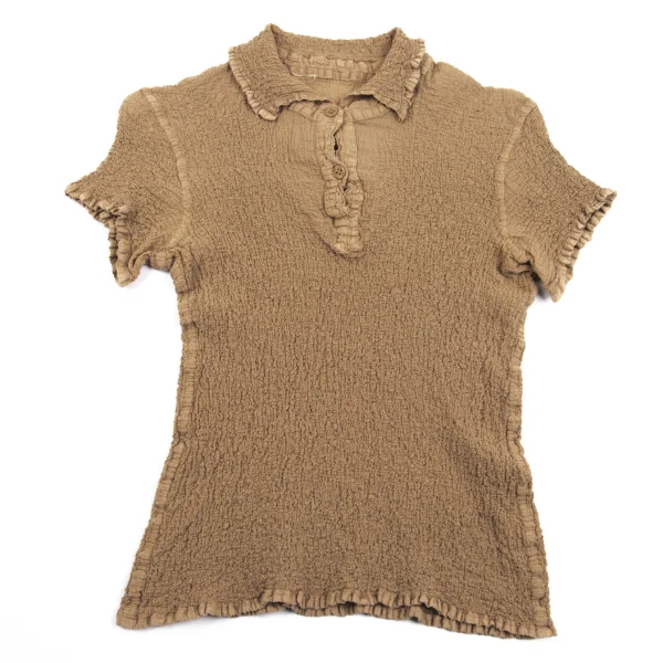ISSEY MIYAKE me Cauliflower Short Sleeve Polo Shirt K-162680_002