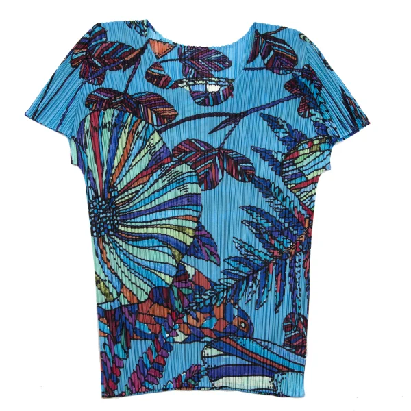 PLEATS PLEASE Colorful Botanical Printed T Shirt K-162682_002