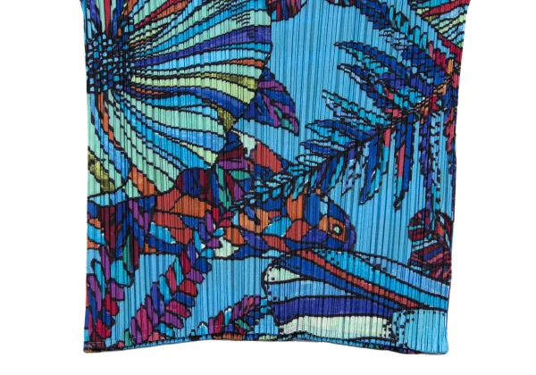 PLEATS PLEASE Colorful Botanical Printed T Shirt K-162682_006