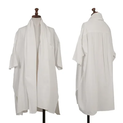 ROMEO GIGLI Cotton Buttonless Short Sleeve Shirt