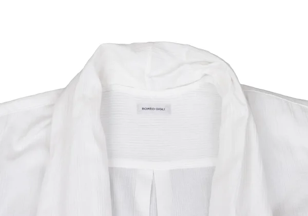 ROMEO GIGLI Cotton Buttonless Short Sleeve Shirt K-162687_004