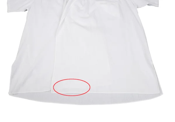 ロメオジリROMEO GIGLI コットンボタンレス半袖シャツ オフ9T (K