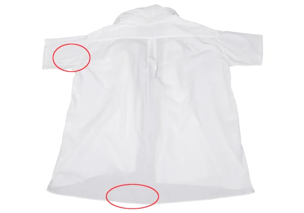 ロメオジリROMEO GIGLI コットンボタンレス半袖シャツ オフ9T (K