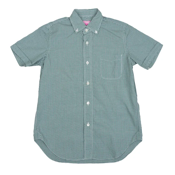 JUNYA WATANABE MAN PINK COMME des GARCONS Checked Short Sleeve Shirt K-162689_002