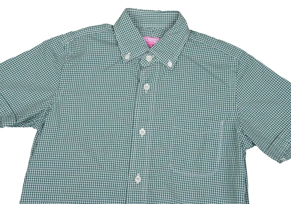 JUNYA WATANABE MAN PINK COMME des GARCONS Checked Short Sleeve Shirt K-162689_003