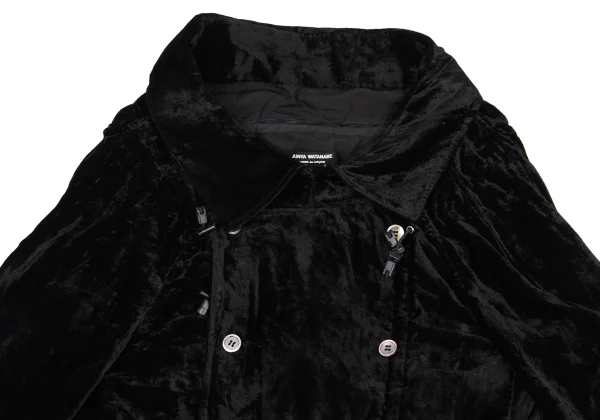 JUNYA WATANABE COMME des GARCONS Velour Drawcord Shirring Jacket K-162690_003