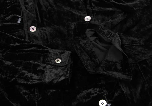 JUNYA WATANABE COMME des GARCONS Velour Drawcord Shirring Jacket K-162690_007