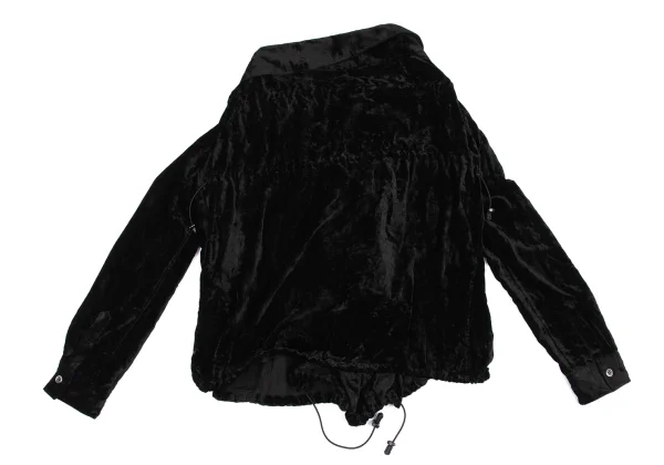 JUNYA WATANABE COMME des GARCONS Velour Drawcord Shirring Jacket K-162690_013