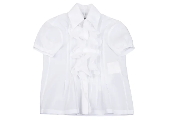 JUNYA WATANABE COMME des GARCONS  Linen Front Frill Blouse K-162691_002