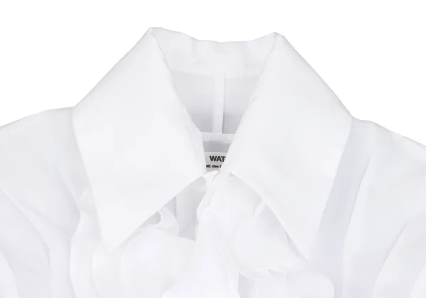 JUNYA WATANABE COMME des GARCONS  Linen Front Frill Blouse K-162691_004