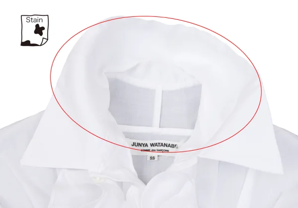 JUNYA WATANABE COMME des GARCONS  Linen Front Frill Blouse K-162691_005