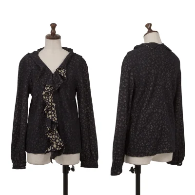 JUNYA WATANABE COMME des GARCONS Cut Off Frill Dot Blouse
