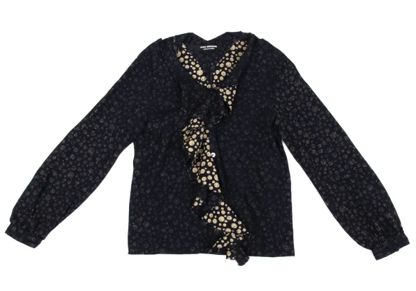 JUNYA WATANABE COMME des GARCONS Cut Off Frill Dot Blouse K-162692_002