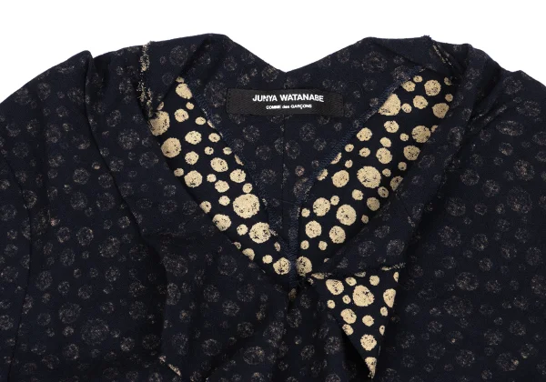 JUNYA WATANABE COMME des GARCONS Cut Off Frill Dot Blouse K-162692_004
