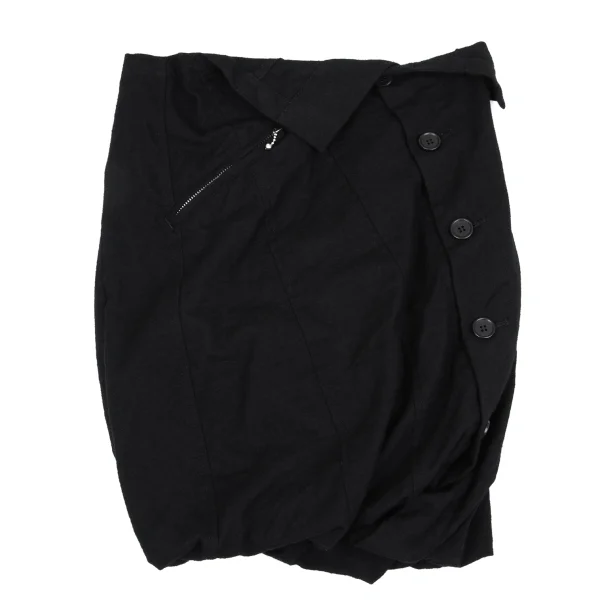 JUNYA WATANABE COMME des GARCONS Brushed Wool Fold Skirt K-162694_002