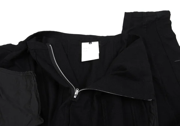 JUNYA WATANABE COMME des GARCONS Brushed Wool Fold Skirt K-162694_010