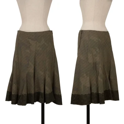 JUNYA WATANABE COMME des GARCONS Camouflage Hem Lace Patch Skirt