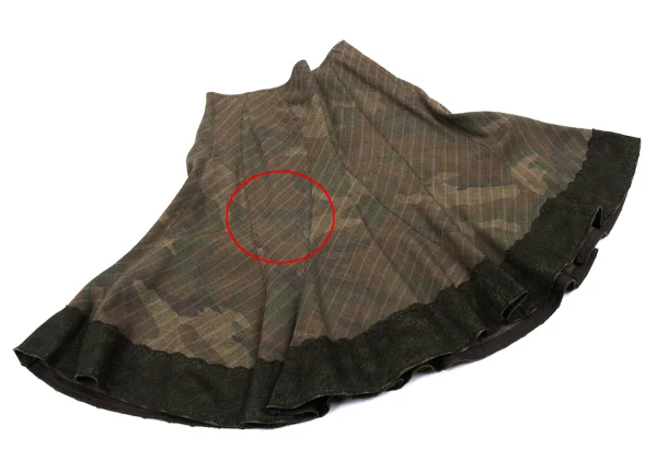 JUNYA WATANABE COMME des GARCONS Camouflage Hem Lace Patch Skirt K-162695_006
