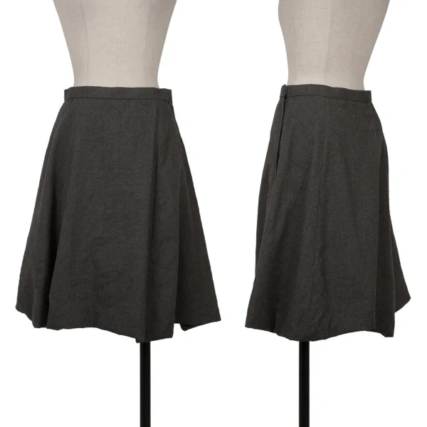 JUNYA WATANABE COMME des GARCONS Wool Trapezoid Skirt Grey SS K-162696_001