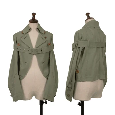 JUNYA WATANABE COMME des GARCONS Cut Off Belted Short Jacket