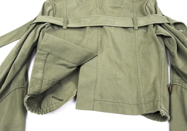 JUNYA WATANABE COMME des GARCONS Cut Off Belted Short Jacket K-162700_017