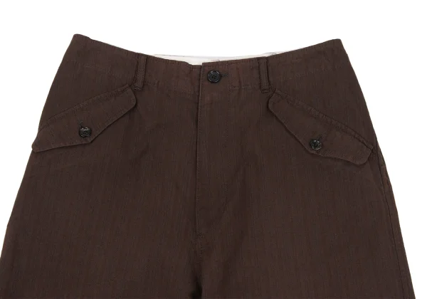 tricot COMME des GARCONS Cotton Blend Stripe Double Shorts K-162702_002