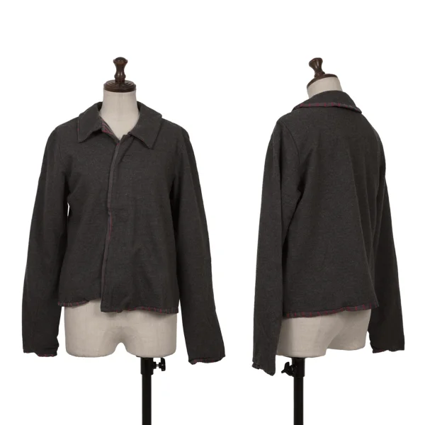 tricot COMME des GARCONS Striped Lining Pullover Top Grey XS-S K-162703_001