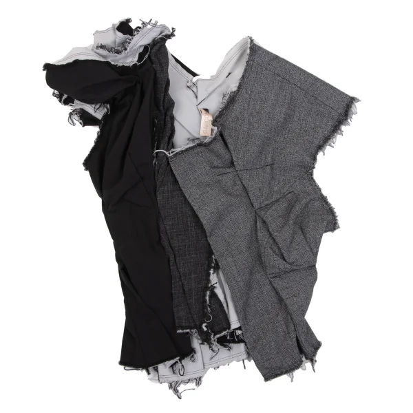 COMME des GARCONS Cut Off Material Switching Vest K-162704_002