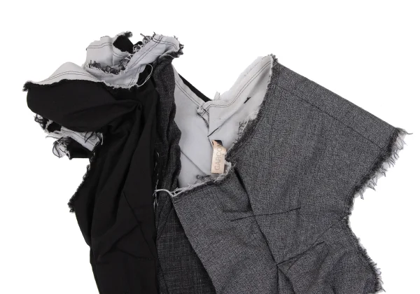 COMME des GARCONS Cut Off Material Switching Vest K-162704_003