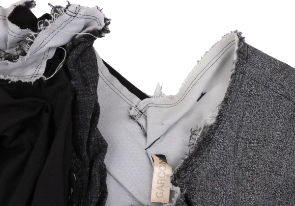 COMME des GARCONS Cut Off Material Switching Vest K-162704_004