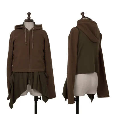 COMME des GARCONS Fleece Docking Design Zip Hoodie