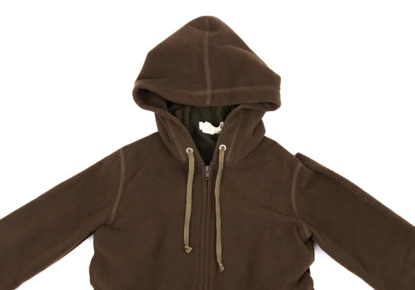 COMME des GARCONS Fleece Docking Design Zip Hoodie K-162706_003