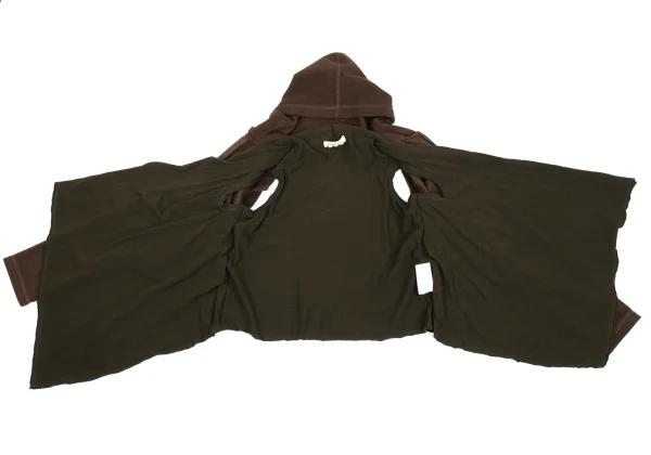 COMME des GARCONS Fleece Docking Design Zip Hoodie K-162706_010