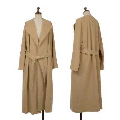 nano universe Wool Buttonless Long Coat