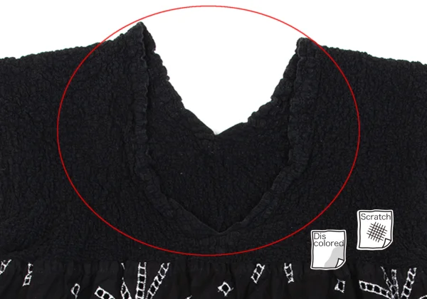 ISSEY MIYAKE me Cutwork Switching Cauliflower Sleeveless Top K-162708_004