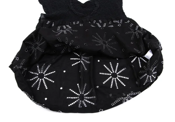 ISSEY MIYAKE me Cutwork Switching Cauliflower Sleeveless Top K-162708_008