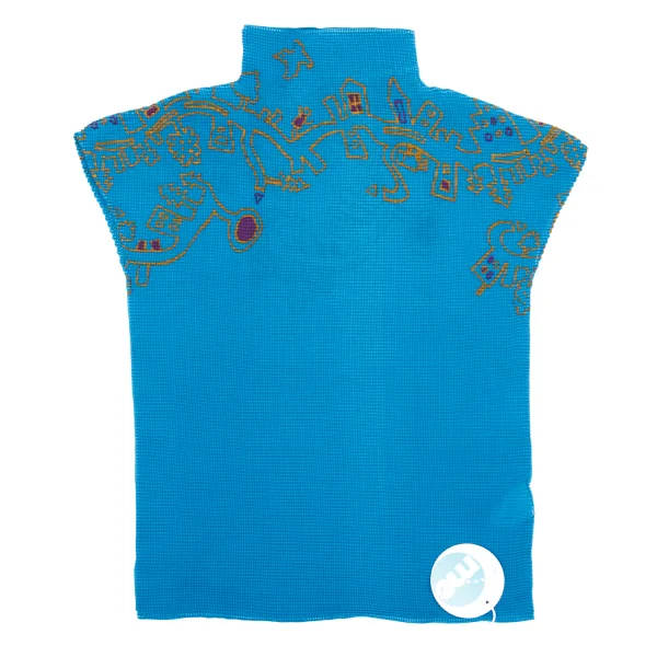 ISSEY MIYAKE me Graffiti Printed Stretch Pleats High Neck T-shirt K-162710_002