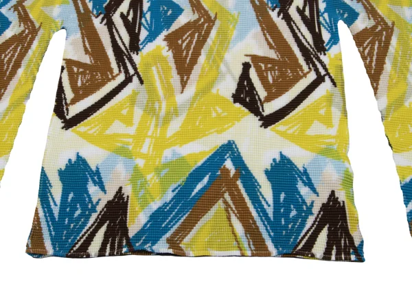 ISSEY MIYAKE me Graffiti Printed Stretch Pleats High Neck T-shirt K-162713_007