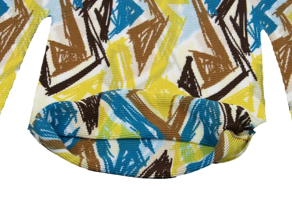 ISSEY MIYAKE me Graffiti Printed Stretch Pleats High Neck T-shirt K-162713_008