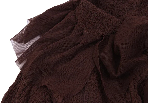 Unbranded Mesh Frill Cauliflower Short Cardigan K-162715_006