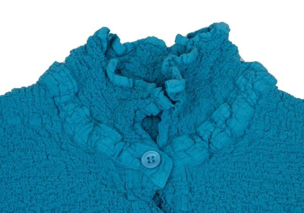 ISSEY MIYAKE me Dyed Cotton Switching Cauliflower Shirt Tunic K-162717_005