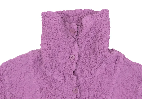 ISSEY MIYAKE me Wrinkled Pleats High Neck Shirt K-162719_004
