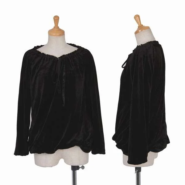 【SALE】トリコ コムデギャルソンtricot COMME des GARCONS 製品染めレイヤードベロアカットソー