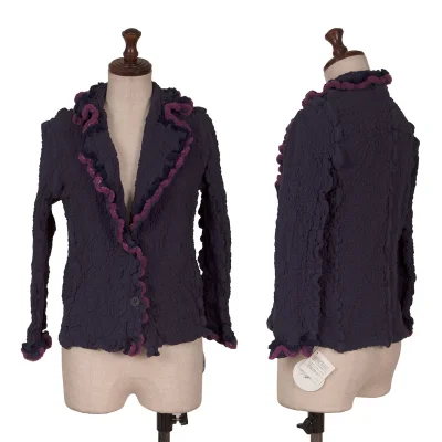 ISSEY MIYAKE me Dyed Trim Cauliflower Jacket