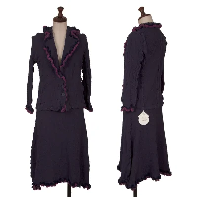 ISSEY MIYAKE me Dyed Trim Cauliflower Jacket & Skirt
