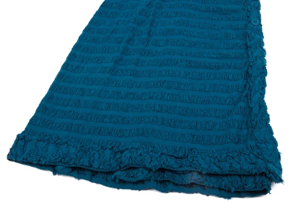 ISSEY MIYAKE me Fulling Cutting Gather Striped Wrap Skirt K-162725_005
