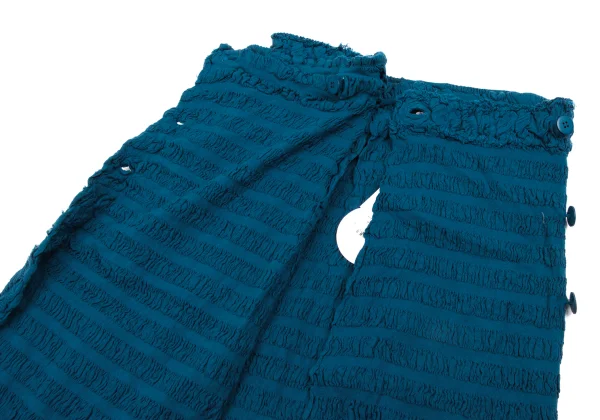ISSEY MIYAKE me Fulling Cutting Gather Striped Wrap Skirt K-162725_006
