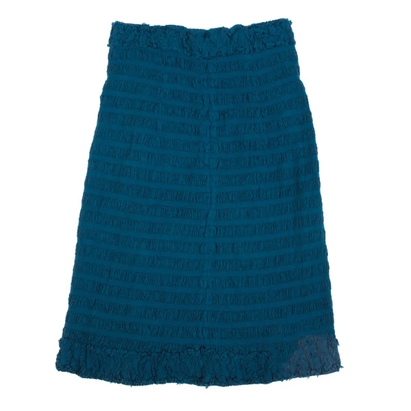ISSEY MIYAKE me Fulling Cutting Gather Striped Wrap Skirt K-162725_008